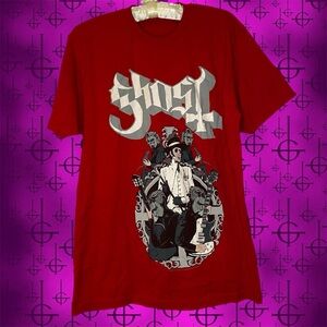 Ghost Cardinal Copia and the Nameless Ghouls Red T-Shirt